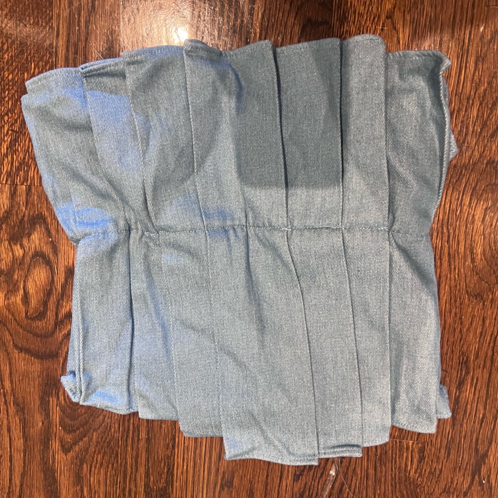 New Strapless Denim Top